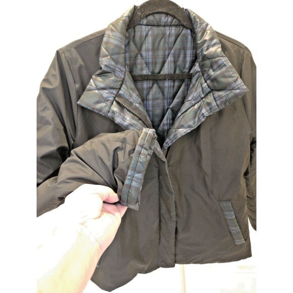SASZOFONO Puffer Reversible Jacket Size 6 Small Quilted Warm Winter Coat - Picture 3 of 15